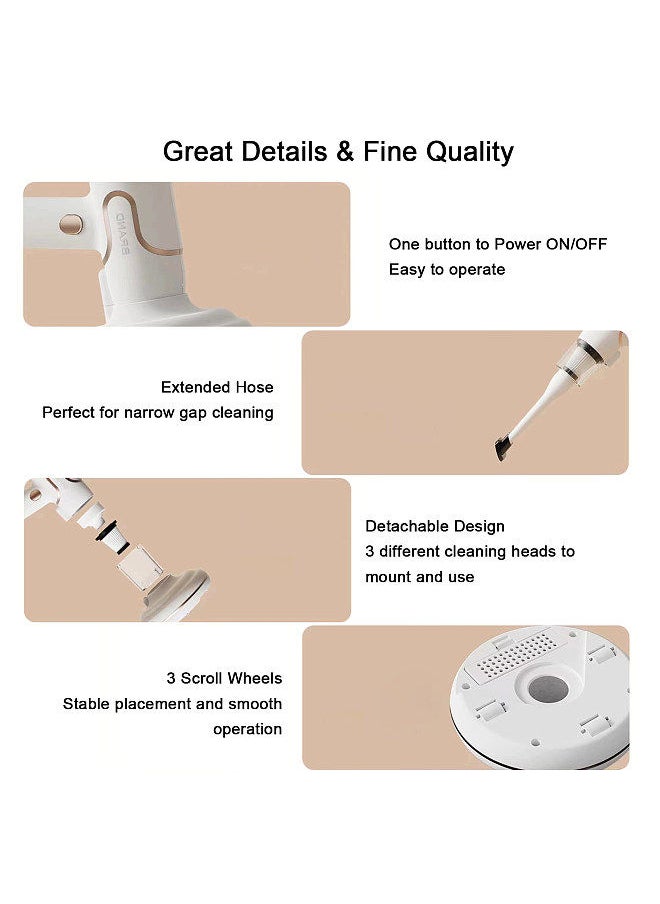 Generic - Bed Mattress Vacuum Cleaner Handdeld UV Lamp Sterilization Strong Suction 8000 Times/min Beats for Carpets Sofa Couch Mint Pet Hair Dust Removal Deep Cleaning Machine - Image 1