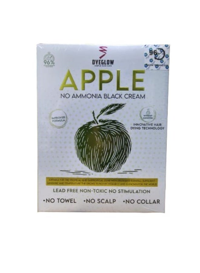 دايجلو كريم داي جلو بنكهة التفاح الأسود، تقنية مبتكرة للشعر، خالٍ من الرصاص، غير سام، لا يسبب تهيجًا، لا حاجة للمنشفة، لا حاجة لفرك فروة الرأس، لا حاجة للطوق، 500+500 مل - Image 1