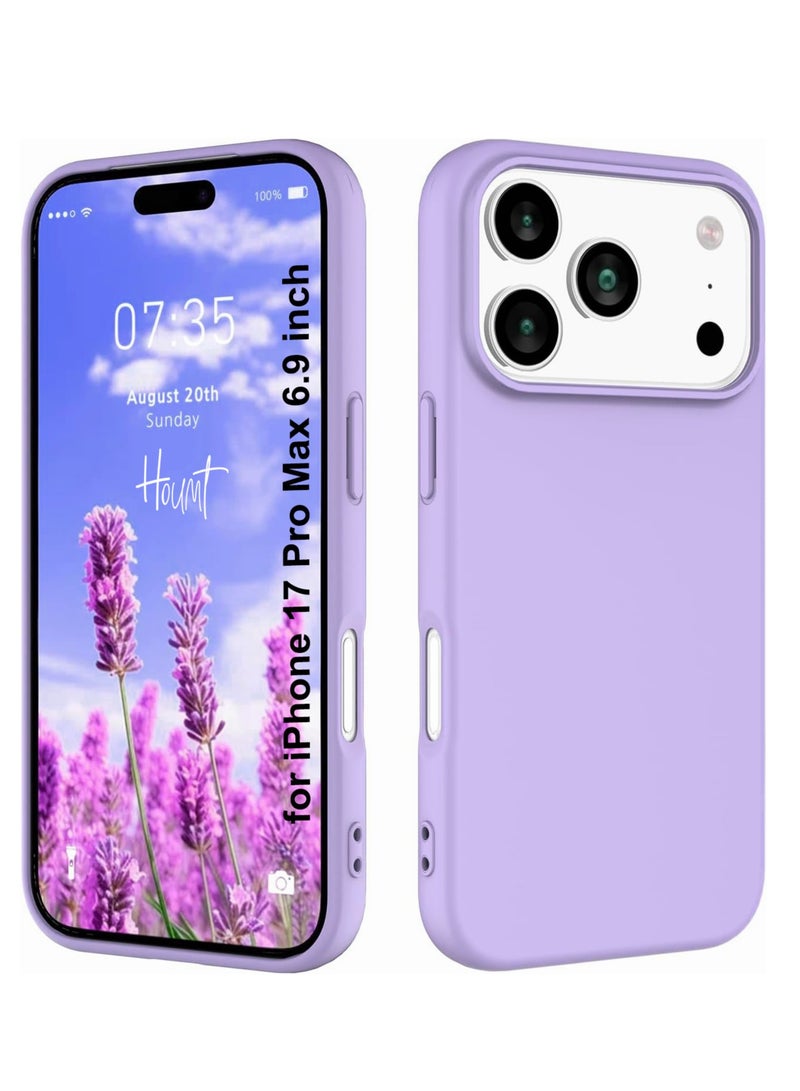Houmt iPhone 17 Pro Max Case Soft Silicone Slim Thin Protective Phone Cover with Inner Microfiber Lining For iPhone 17 Pro Max 6.9-inch - Image 1