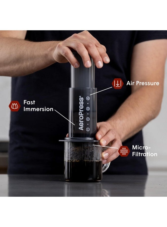 AeroPress Original Coffee Press - 3 In 1 Brew Method Combines French Press, Espresso, Full Bodied Coffee Without Grit or Bitterness, Small Portable Coffee Maker for Camping & Travel - Image 2