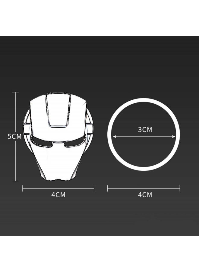 2 PCS Car Engine Start Button Cover ABS Car Ignition Switch Decorative Cover, auto Interior Ignition Accessories Iron Man Mark car Two-Color Start Ring, - Image 5