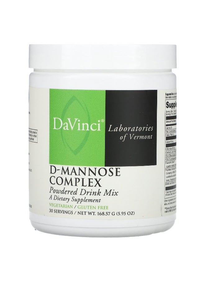 DaVinci Laboratories DaVinci Laboratories, D-Mannose Complex, Powdered Drink Mix, 5.95 oz (168.57 g)  - Image 1