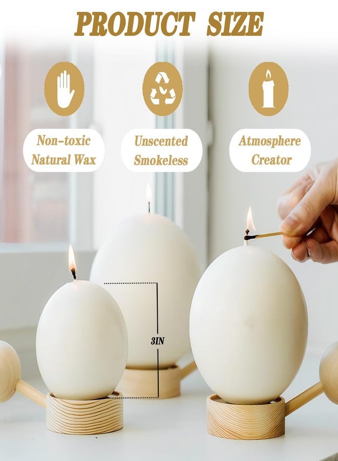 Trxvxo 18 PCS White Round Candles,3 in Ball Candles Bulk Set,Dripless Unscented Smokeless，Whether You're Hosting a Wedding or Other Party, or Decorating Your Home,It's a Great Choice. - Image 2