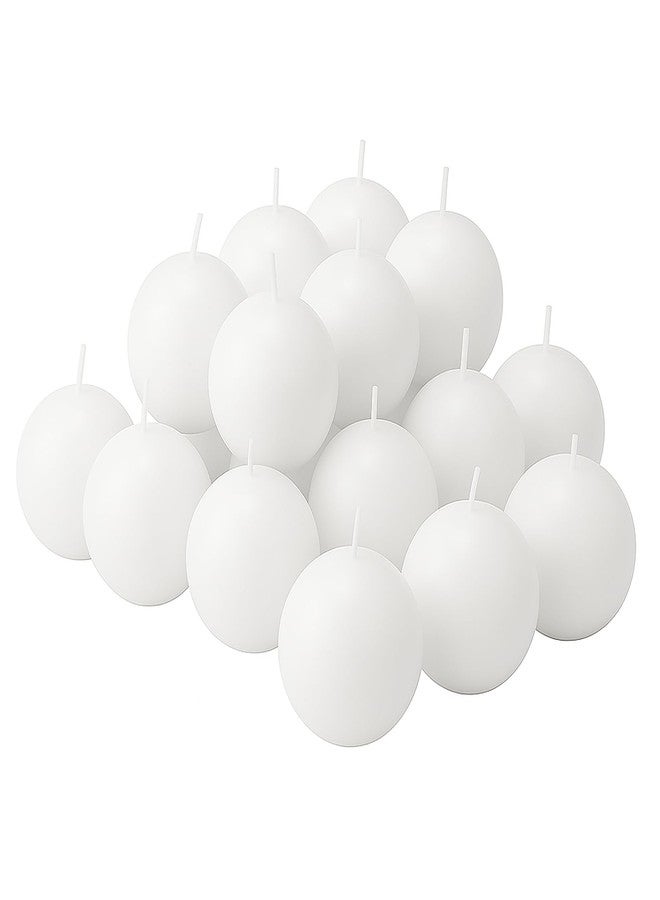 Trxvxo 18 PCS White Round Candles,3 in Ball Candles Bulk Set,Dripless Unscented Smokeless，Whether You're Hosting a Wedding or Other Party, or Decorating Your Home,It's a Great Choice. - Image 1