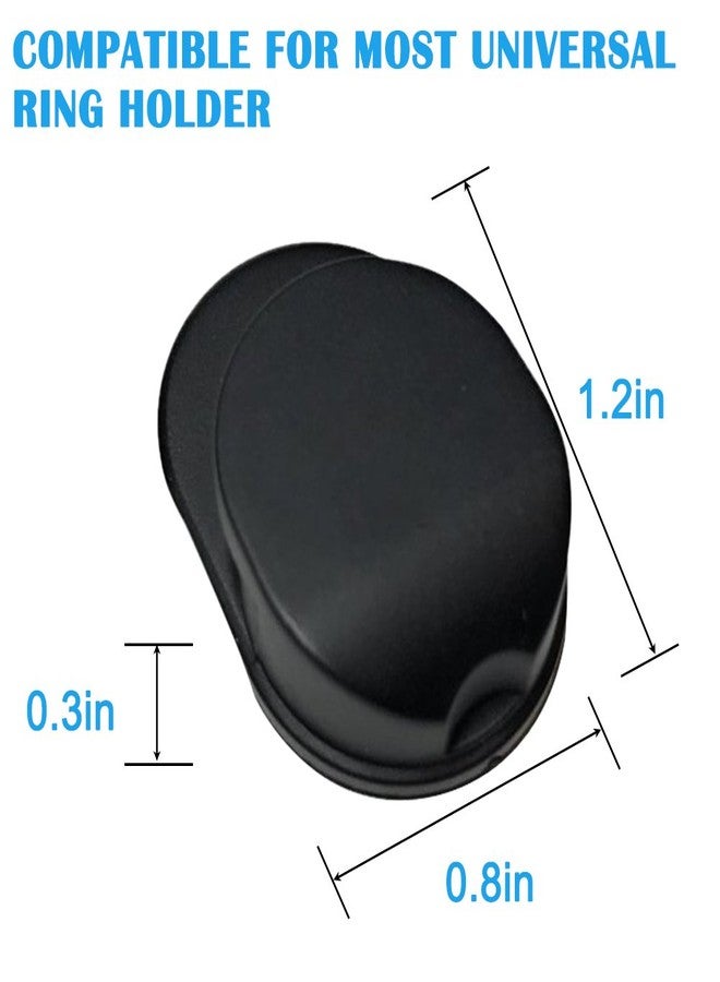 Sonku 6 Piece Ring Hook Mount Accessories, Upgrade Version Phone Mount Hook for Universal Cellphone Finger Ring Holder Grip Stand - (Black) - Image 2