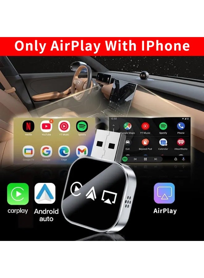 VICTGOAL Upgrade 3 in 1 AirPlay with Wired to Wireless Carplay Adapter, Screen Mirror - Image 5