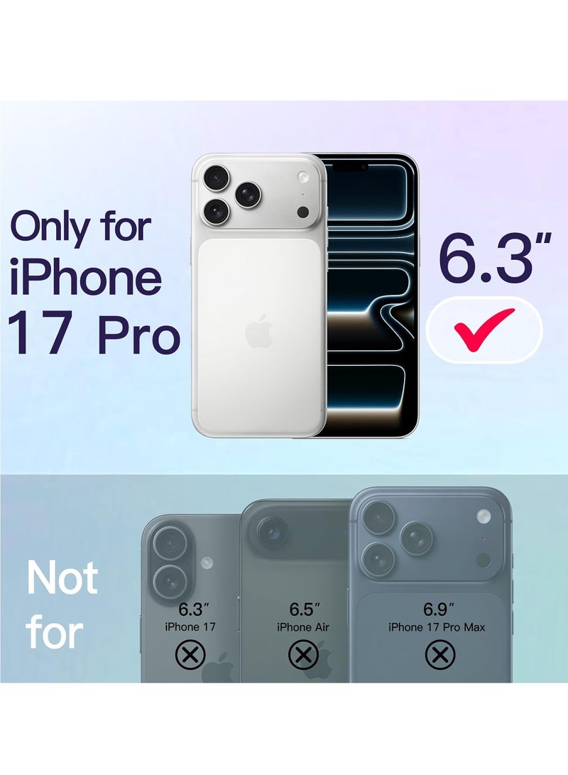 Houmt iPhone 17 Pro Clear Case Compatible with Magsafe Accessories Cover iPhone 17 Pro Shockproof Slim Magnetic Phone Case For iPhone 17 Pro 6.3 inch - Image 2