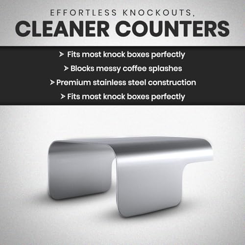 Rattleware Stainless Steel Espresso Knock Box Splash Guard for Home, Cafe, Restaurant, Hotel - Coffee Splash Guard Accessory for Baristas, Dishwasher Safe, Home Espresso Stations - Image 3