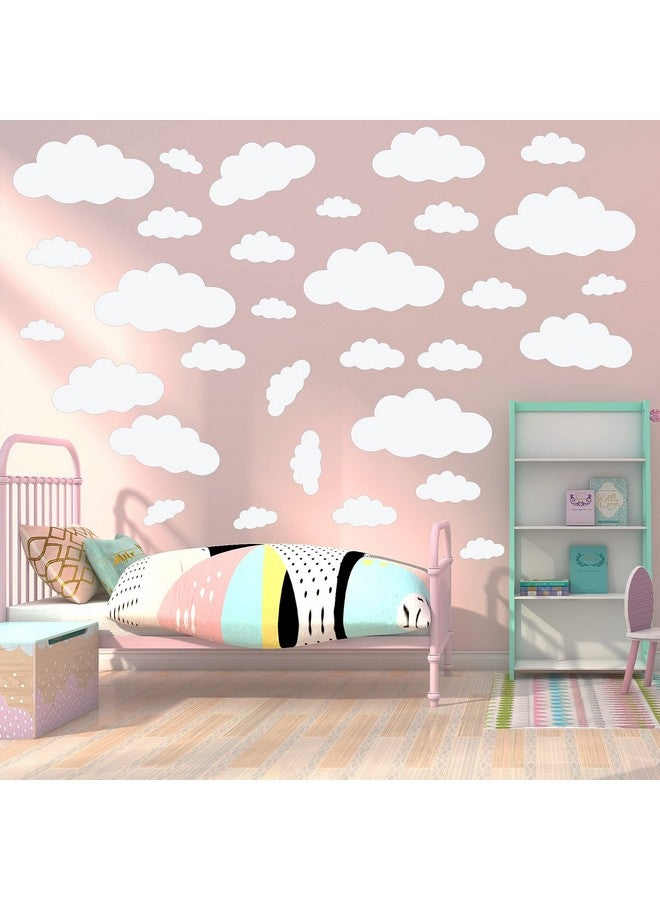 thovorrnl Big Clouds Wall Decals Removable DIY Large Vinyl Sticker Self Adhesive Wallpaper for Living Room Nursery Children Baby Kids Boys Girls Bedroom Decor Home Art Mural Dec - Image 4