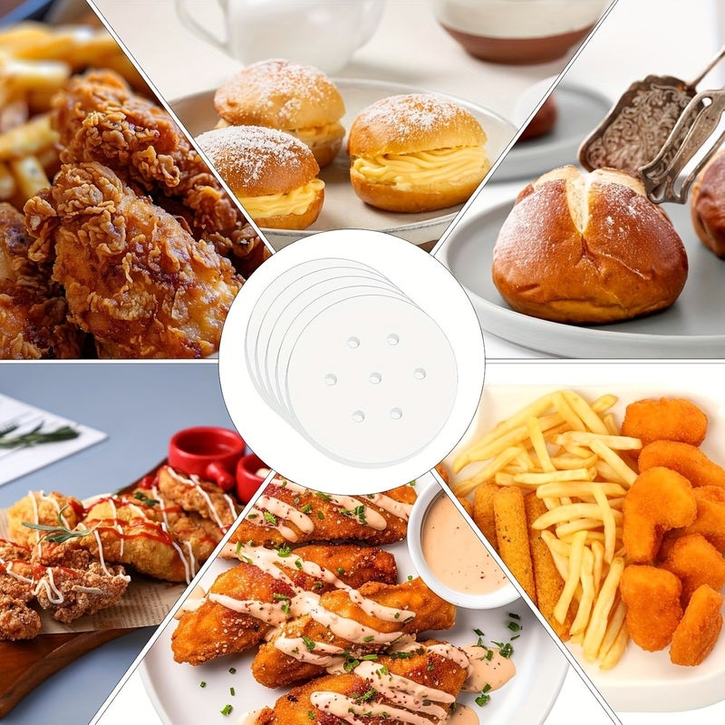 200pcs Non Stick Steamer Liners For Air Fryer And Microwave Round Disposable - Image 2