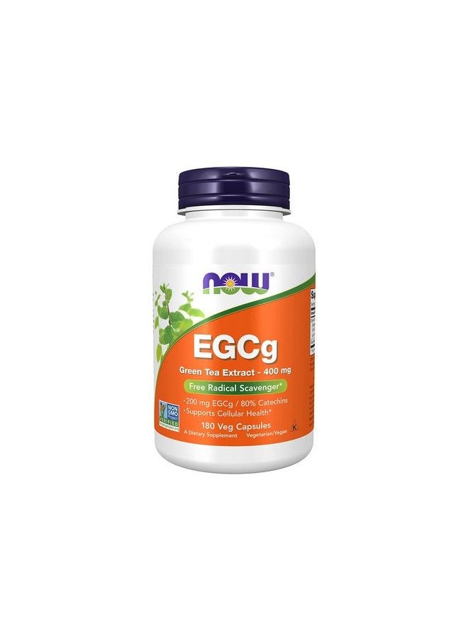 now - Supplements Egcg Green Tea Extract 400 Mg Free Radical Scavenger* 180 Veg Capsules - Image 1