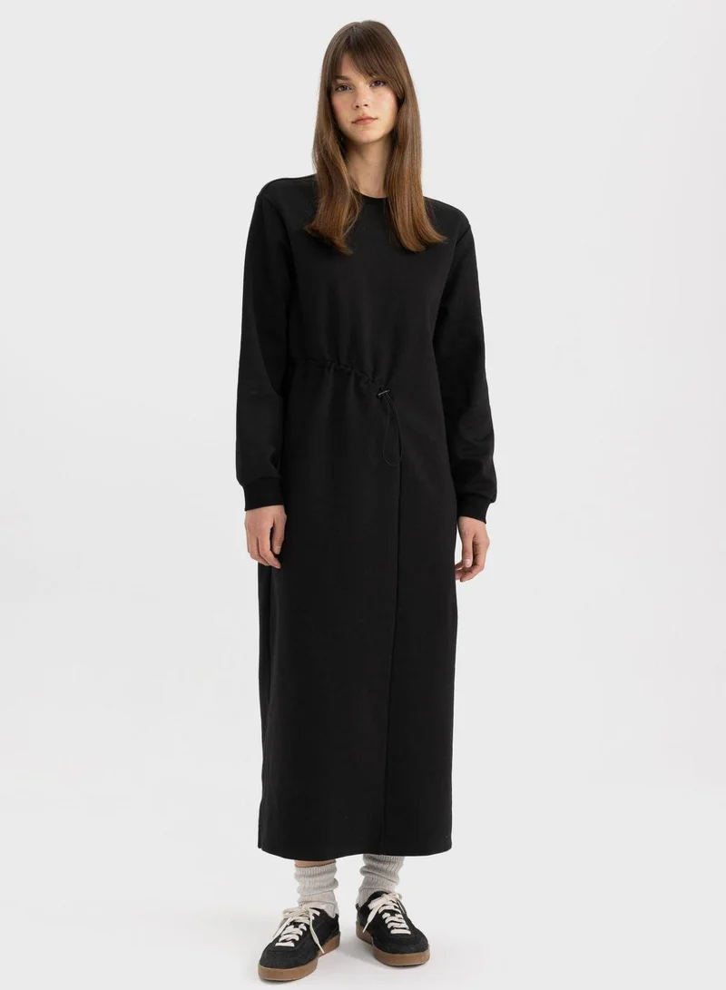 DeFacto Drawstring Jersey Dress