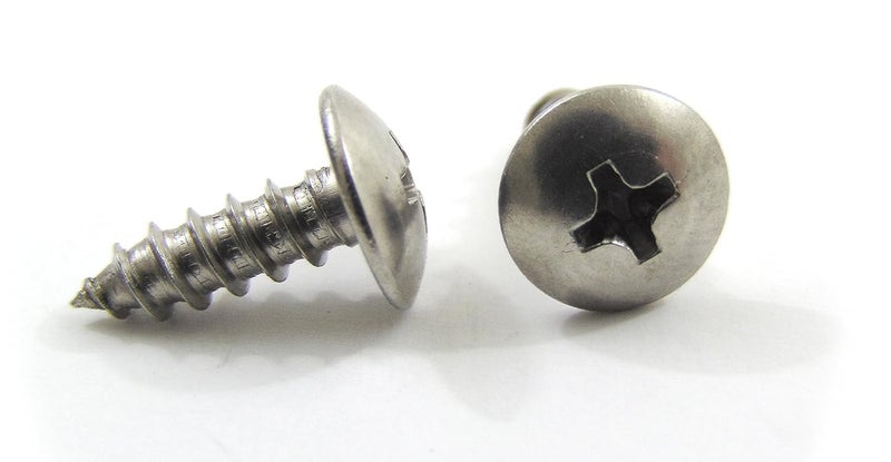 Bolt Dropper #8 x 3/4 inch Stainless Truss Head Phillips Wood Screw (100 Piece) 18-8 (304) Stainless Steel Screws, ssd Screws - Image 1
