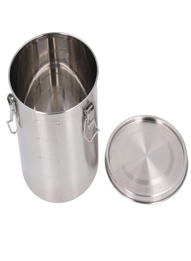 Focket Pet Food Storage Container, Stainless Steel Cat Dog Food Container Canister Leakage Proof for Home Kitchen (2500ML) - Image 3