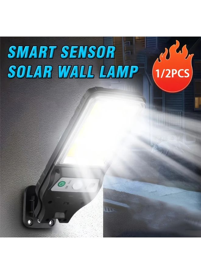 2pcs Solar LED Motion Sensor Lamp Outdoor Garden Wall Light - Image 2