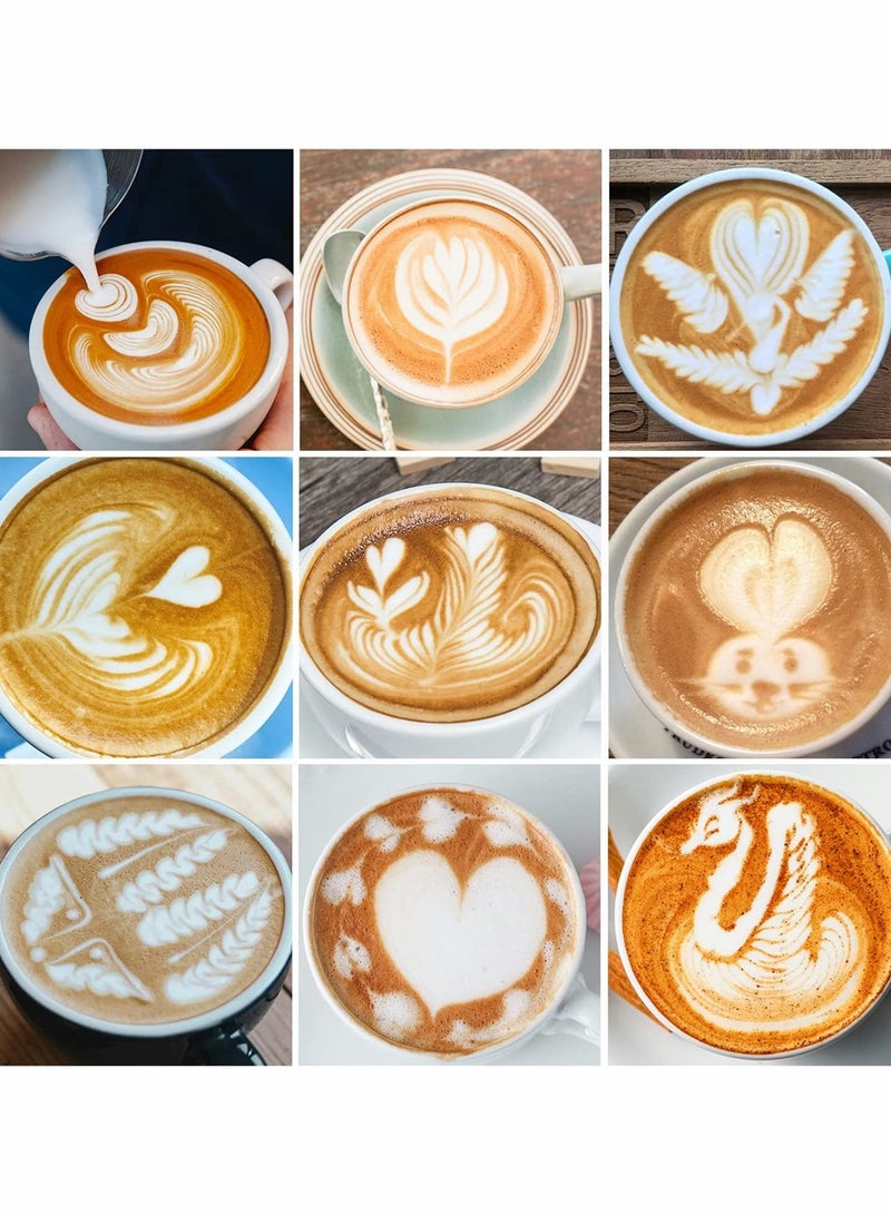 وعاء صلب من الفولاذ المقاوم للصدأ لتخثير الحليب سعة 12 أوقية مع مقبض سيليكون مثالي لفن اللاتيه وإسبرسو وتخثير القهوة - Image 5