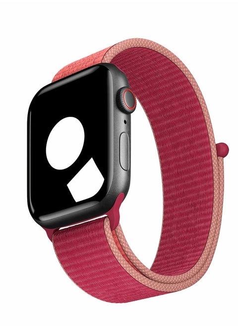 For Apple Watch ALL Series (42mm 44mm 45mm) & Apple Watch Ultra (49mm) Nylon Sport Replacement Strap Bands With Adjustable Closure - MULTICOLOR