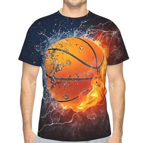 QiErDesign Basketball TShirts for Men Women Boys 3D Printed TShirts Short Sleeve Graphic Tees Shirt L - Image 3