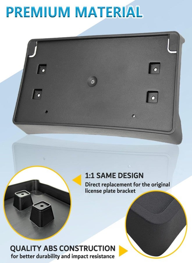Wocch Front License Plate Frame Front Bumper License Plate Holder Mounting Bracket Cover for Jeep Wrangler JL JLU Gladiator JT 2018-2024 (for Plastic Bumper ONLY) Replace # 68293738AA - Image 3
