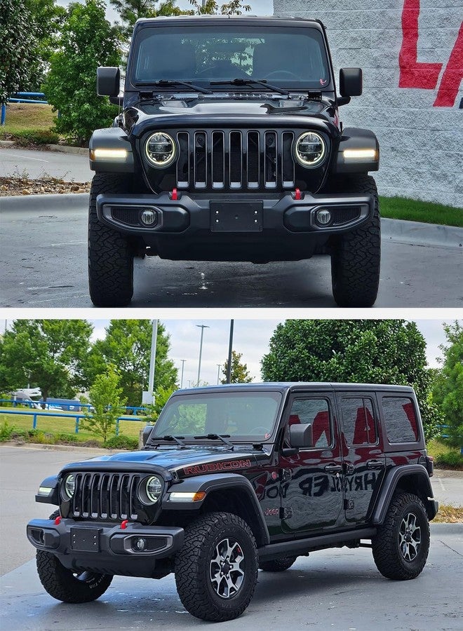 Wocch Front License Plate Frame Front Bumper License Plate Holder Mounting Bracket Cover for Jeep Wrangler JL JLU Gladiator JT 2018-2024 (for Plastic Bumper ONLY) Replace # 68293738AA - Image 5