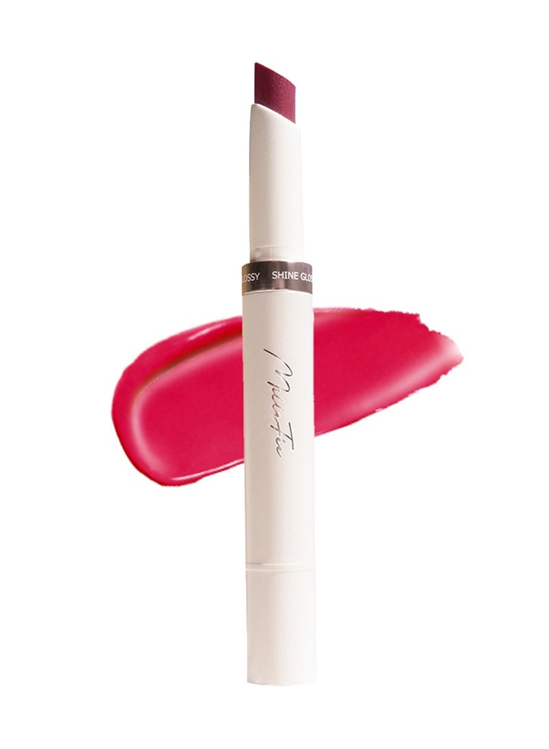 MilleFee MilleFée Glow Lips Luster Lipstick for Anti-Falling & Highly Moisturizing Sparkling Finish-02 Dramatic Berry - Image 1