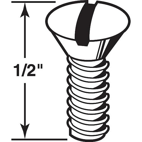 Prime-Line U 9015 Switch Plate Cover Screw, #6-32 x 1/2 In., Ivory Finish (100 Pack) - Image 2