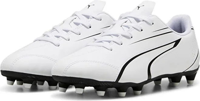 PUMA Vitoria Fg/ag Jr Kids Turf Football Cleats 10748606 White