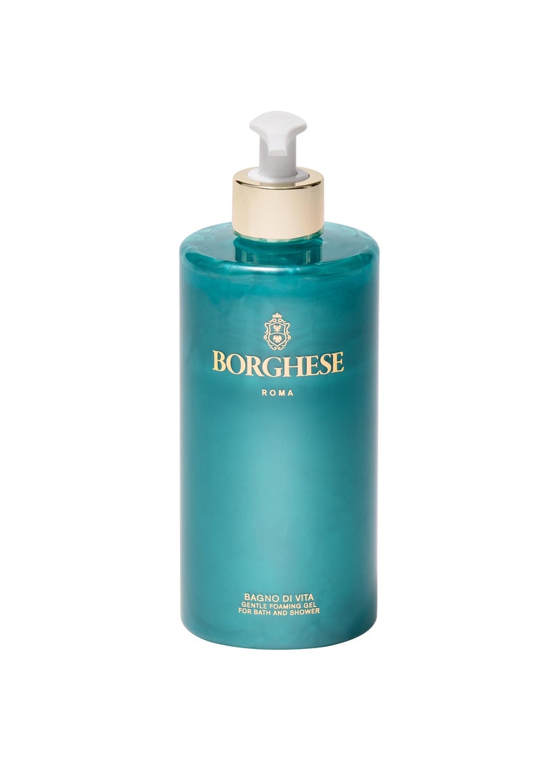 Borghese Borghese Bagno di Vita Gentle Foaming Bath & Shower Gel - Aromatherapy Hydrating Body Wash with Thyme, Chamomile & Sweet Almond Oil For All Skin Types 