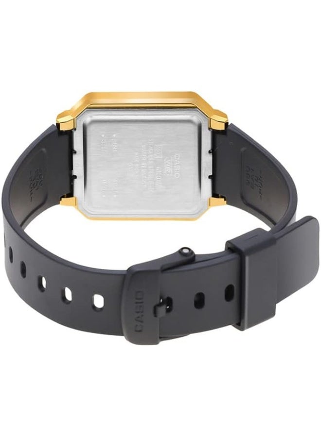 CASIO ساعة كاسيو للجنسين - A100WEFG-9ADF بقرص شفاف، حزام أسود - Image 3