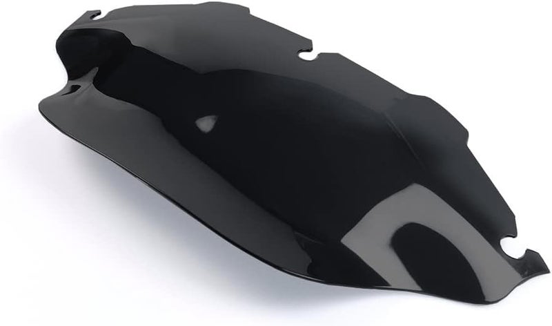 WYNMOTO Black 8" Wave Windshield Windscreen for Harley Davidson 1996-2013 - Image 4