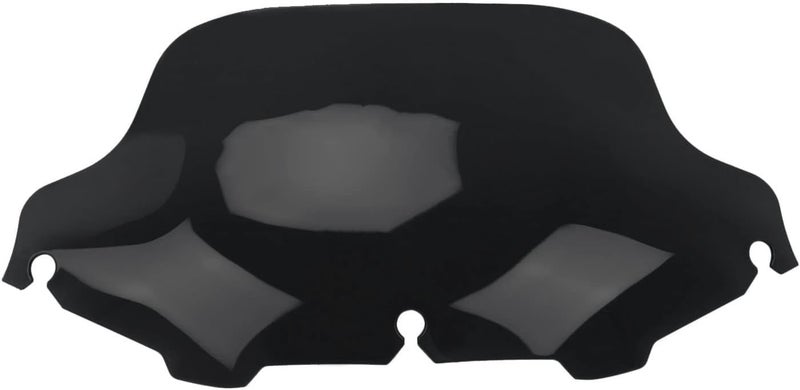 WYNMOTO Black 8" Wave Windshield Windscreen for Harley Davidson 1996-2013 - Image 2