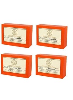 Khadi Natural Herbal Orange Handmade Soap 125 G (Pack Of 4)  - Image 1