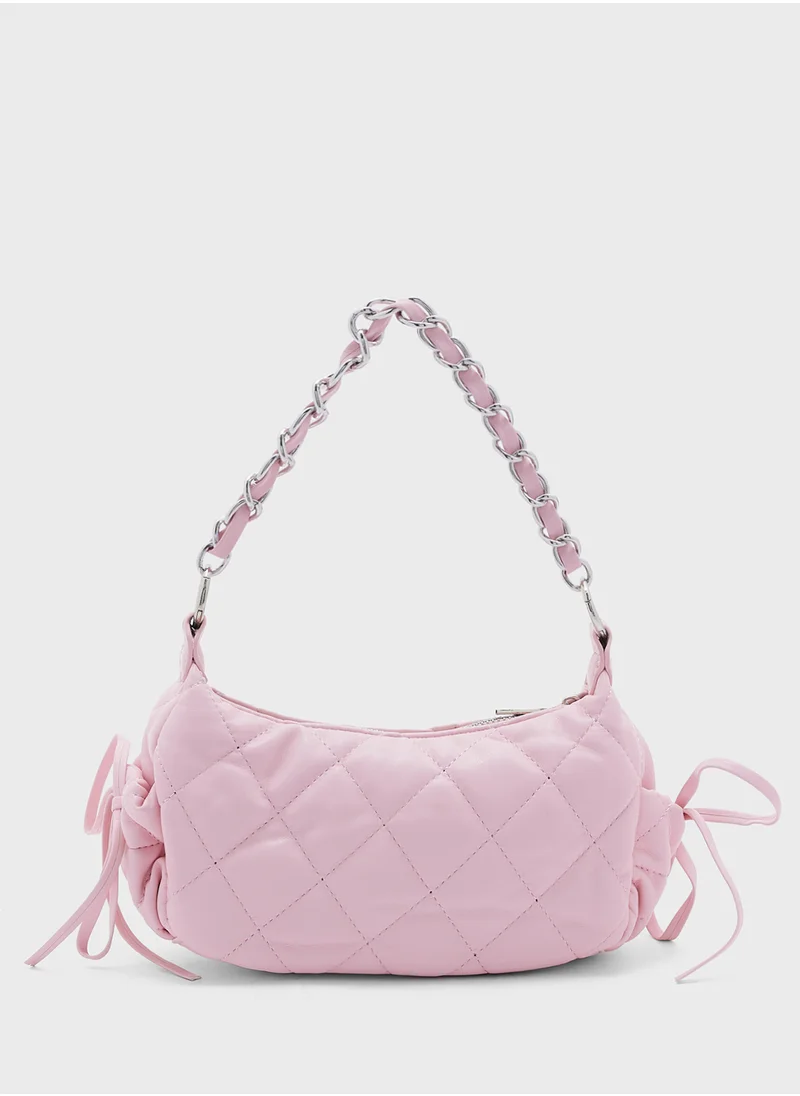 ELLA Quilted Bow Shoulder Bag