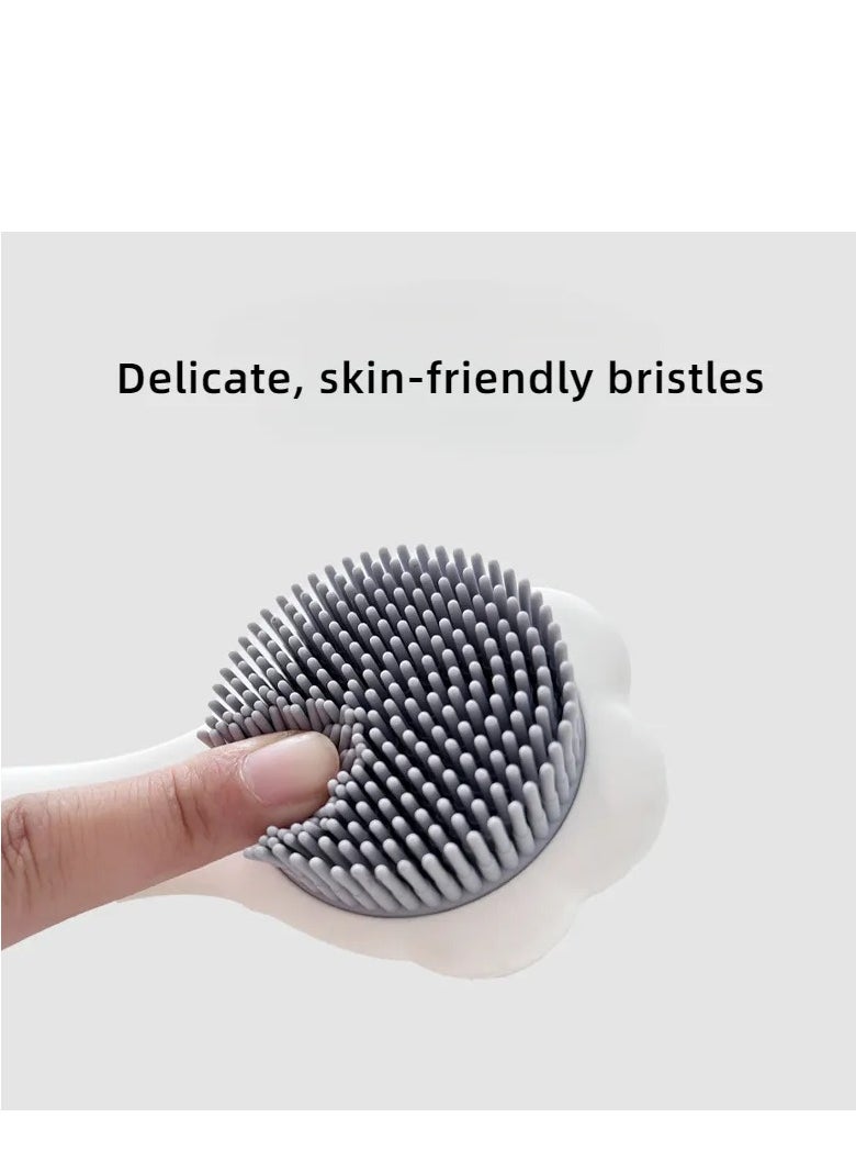 Generic Silicone Shower & Shampoo Brush for Kids, Suitable for Newborns & Toddlers Hair and Body Care  - Image 2