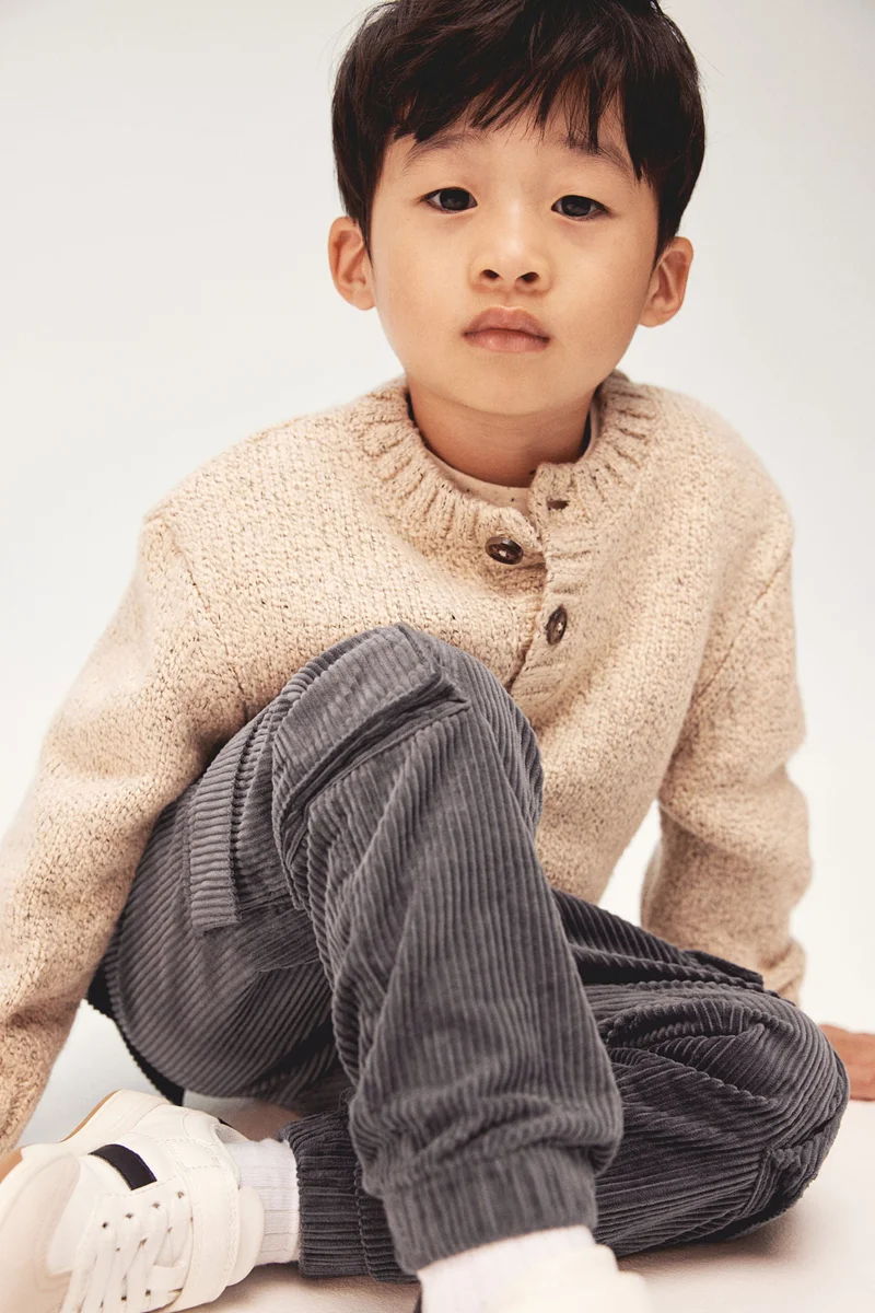 H&M Corduroy Cargo Joggers