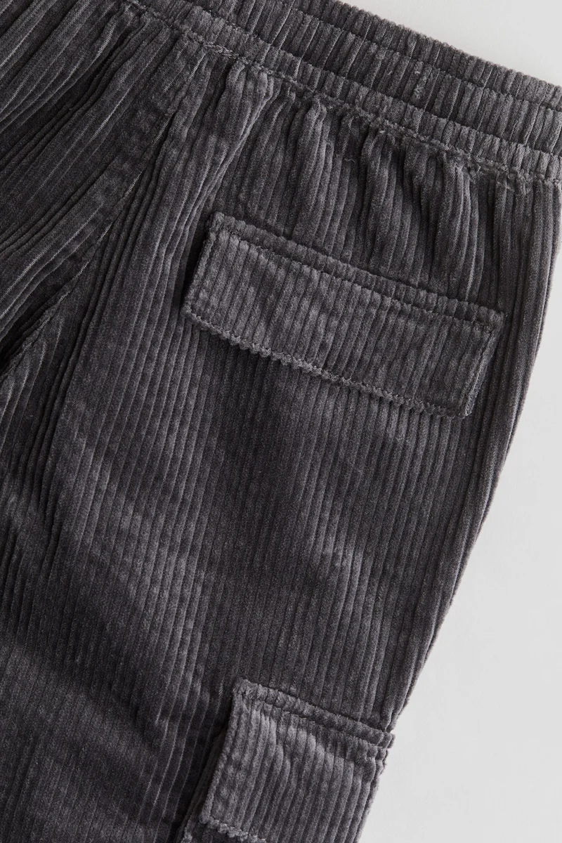 H&M Corduroy Cargo Joggers