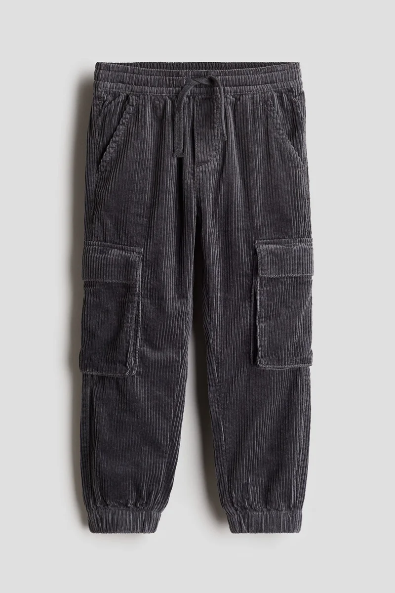 H&M Corduroy Cargo Joggers