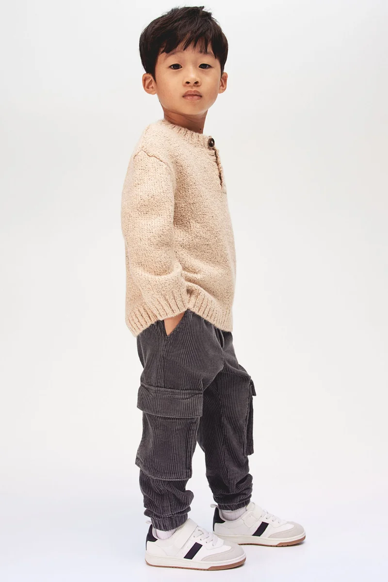 H&M Corduroy Cargo Joggers