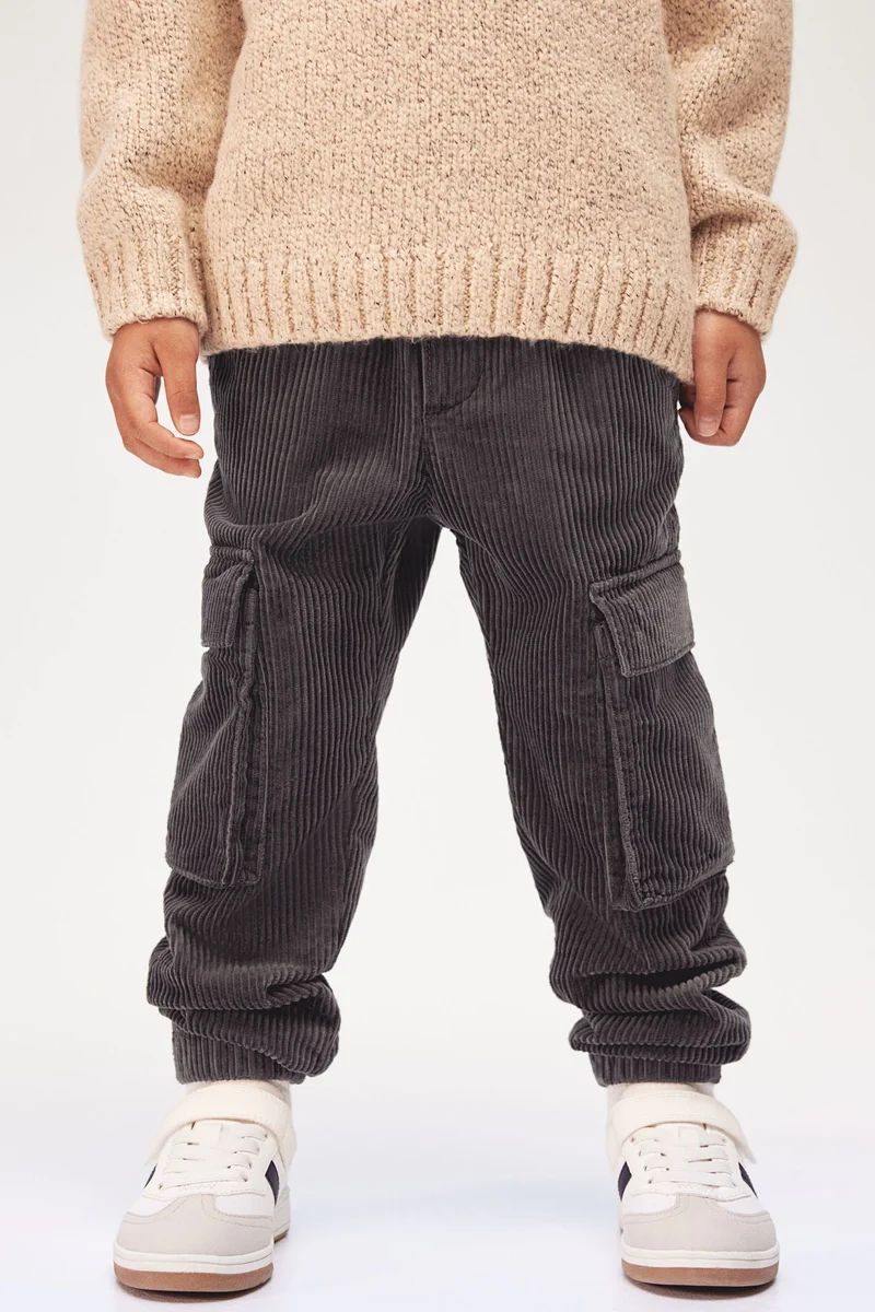 H&M Corduroy Cargo Joggers