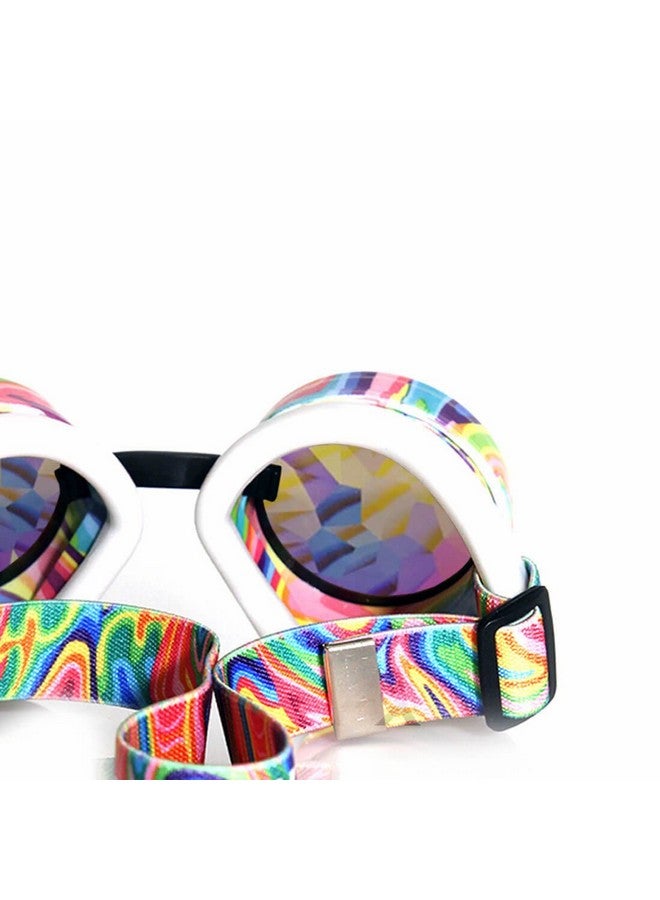 جلو اف اكس نظارات GloFX Kandi Swirl المبطنة من نوع Kaleidoscope، إصدار محدود من Diffraction Rave Edm، قوس قزح - Image 3