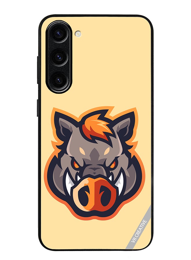 Protective Case Cover For Samsung Galaxy S24 Wild Boar Design Multicolour