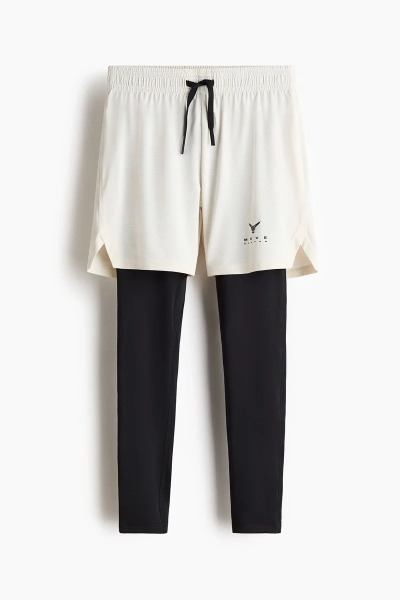 H&M Layered sports tights