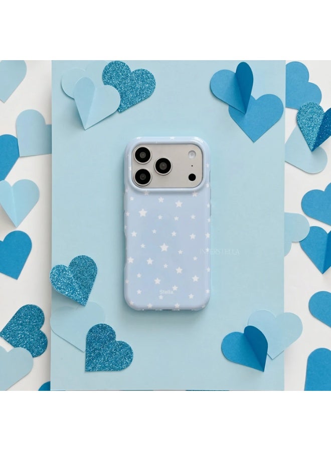 iPhone 17 Pro Case, Glossy Star Pattern Phone Case with Protective Back Cover, Lightweight Shockproof Case with Raised Camera Edge for Apple iPhone 17 Pro - Image 1