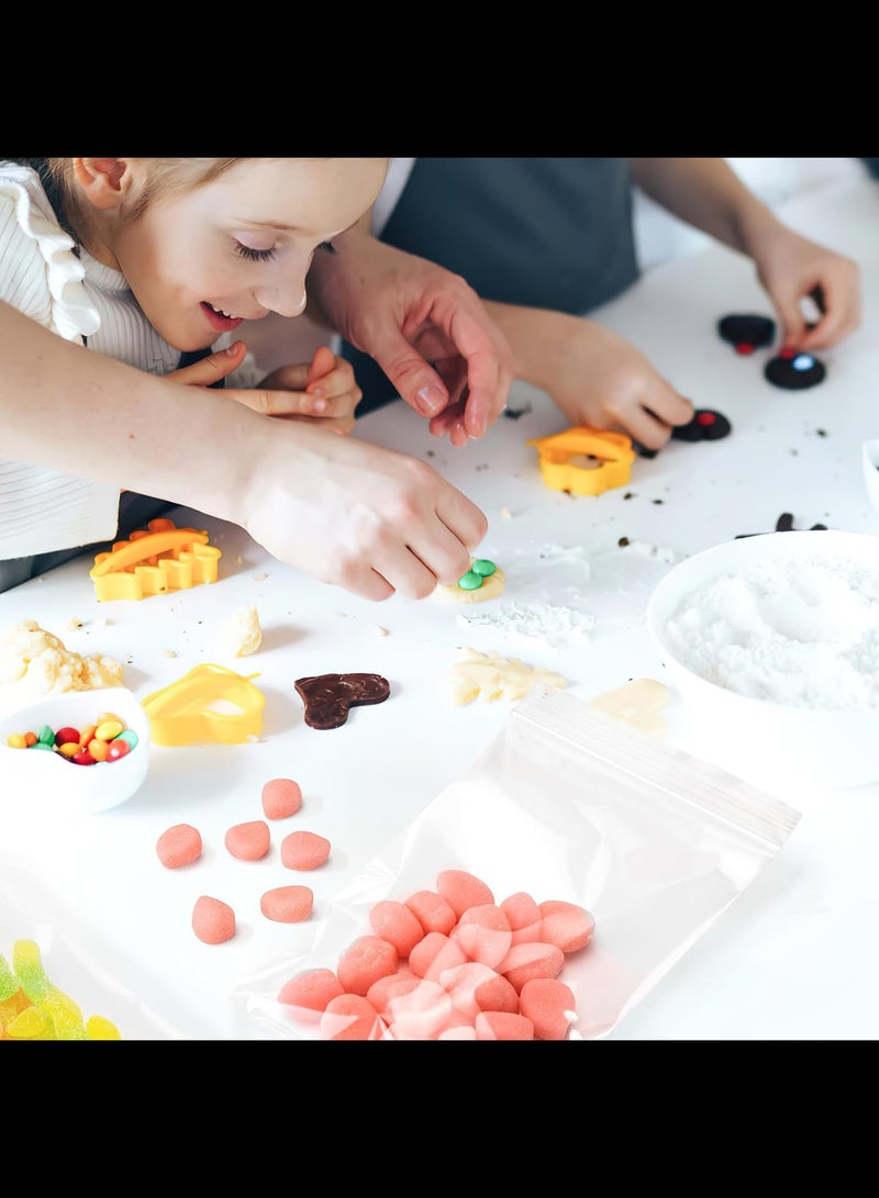 أفاكرافت أكياس بلاستيكية 100 قطعة، أكياس مجوهرات 120 ميكرومتر، حقيبة سحاب صغيرة واضحة، حقيبة بريدية قابلة للإغلاق للأعمال التجارية الصغيرة، التخزين، أكياس الحلوى، 5 × 7 بوصة / 13 × 17.8 + 1.3 سم - Image 5