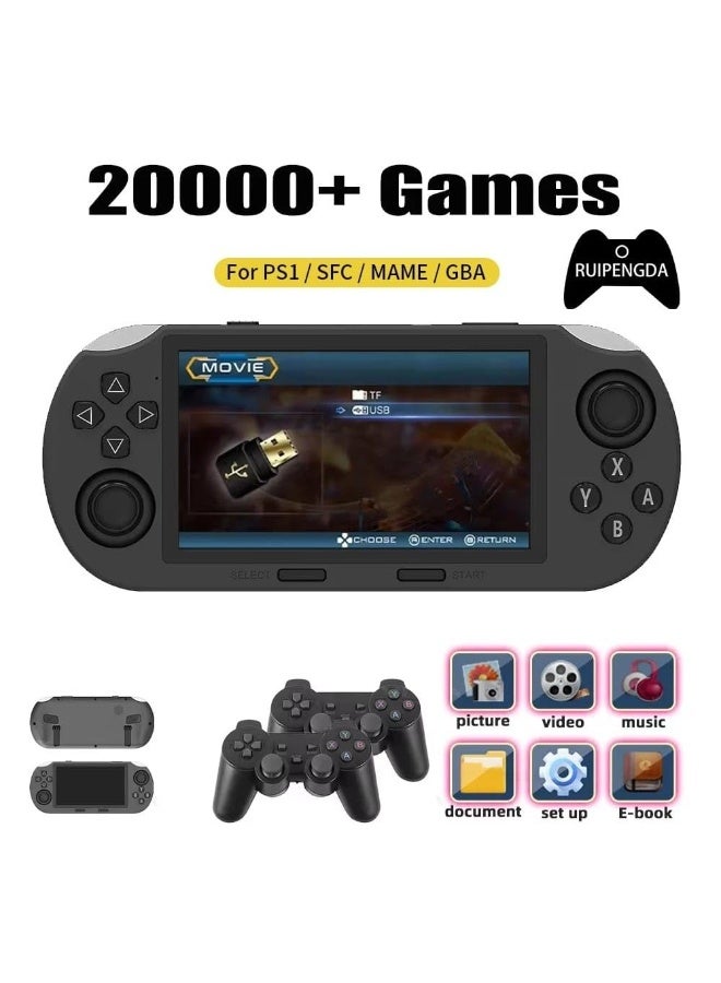 وحدة تحكم ألعاب محمولة SF3000 بشاشة 4.5 بوصة، مظهر كلاسيكي - Image 4