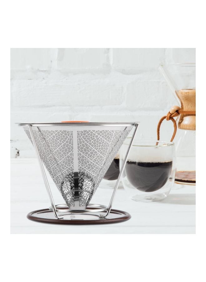 إسكدنيا فلتر القهوة القابل لإعادة الاستخدام فضي 125x105x9مم - Image 3