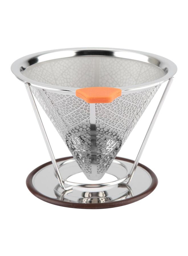 إسكدنيا فلتر القهوة القابل لإعادة الاستخدام فضي 125x105x9مم - Image 1