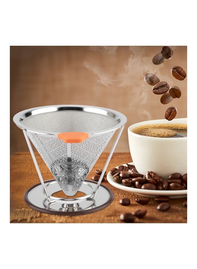 إسكدنيا فلتر القهوة القابل لإعادة الاستخدام فضي 125x105x9مم - Image 2