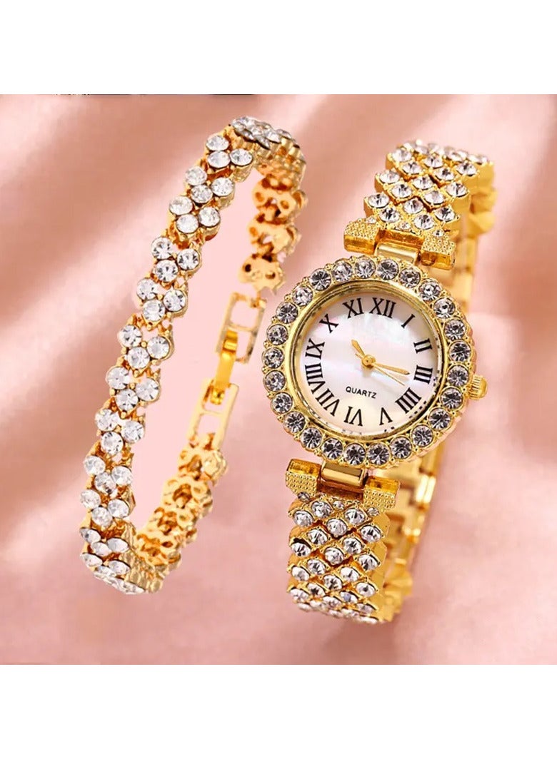 A Smart Watch From The Eighth Series With A Metal Watch With A Distinctive Design, An Earring, A Ring, A Bracelet, And A Necklace Suitable For Gifts. It Monitors Heart Rate And Calories.  - Image 5