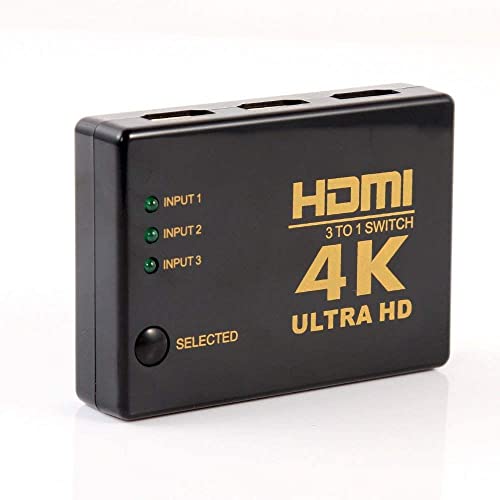 Swiztek HDMI Switch 3 in 1 with Remote – Supports 1080P, 3D, HDCP – High-Speed HDMI Selector TD-472H. - Image 5